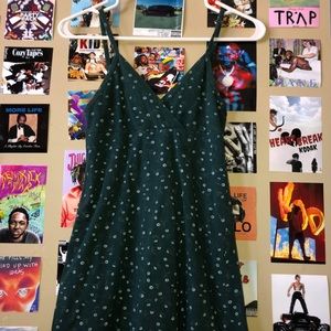Green flower sundress